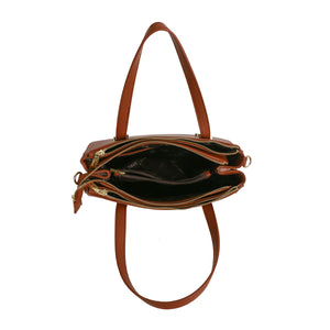 L4802 LYDC Handbag in Brown