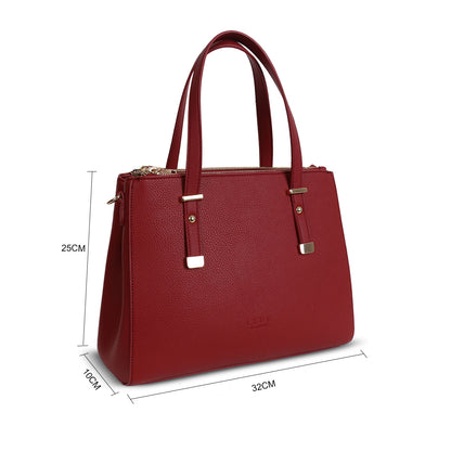 L4802 LYDC Handbag in Wine Red