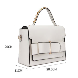 L4968 LYDC Handbag In White