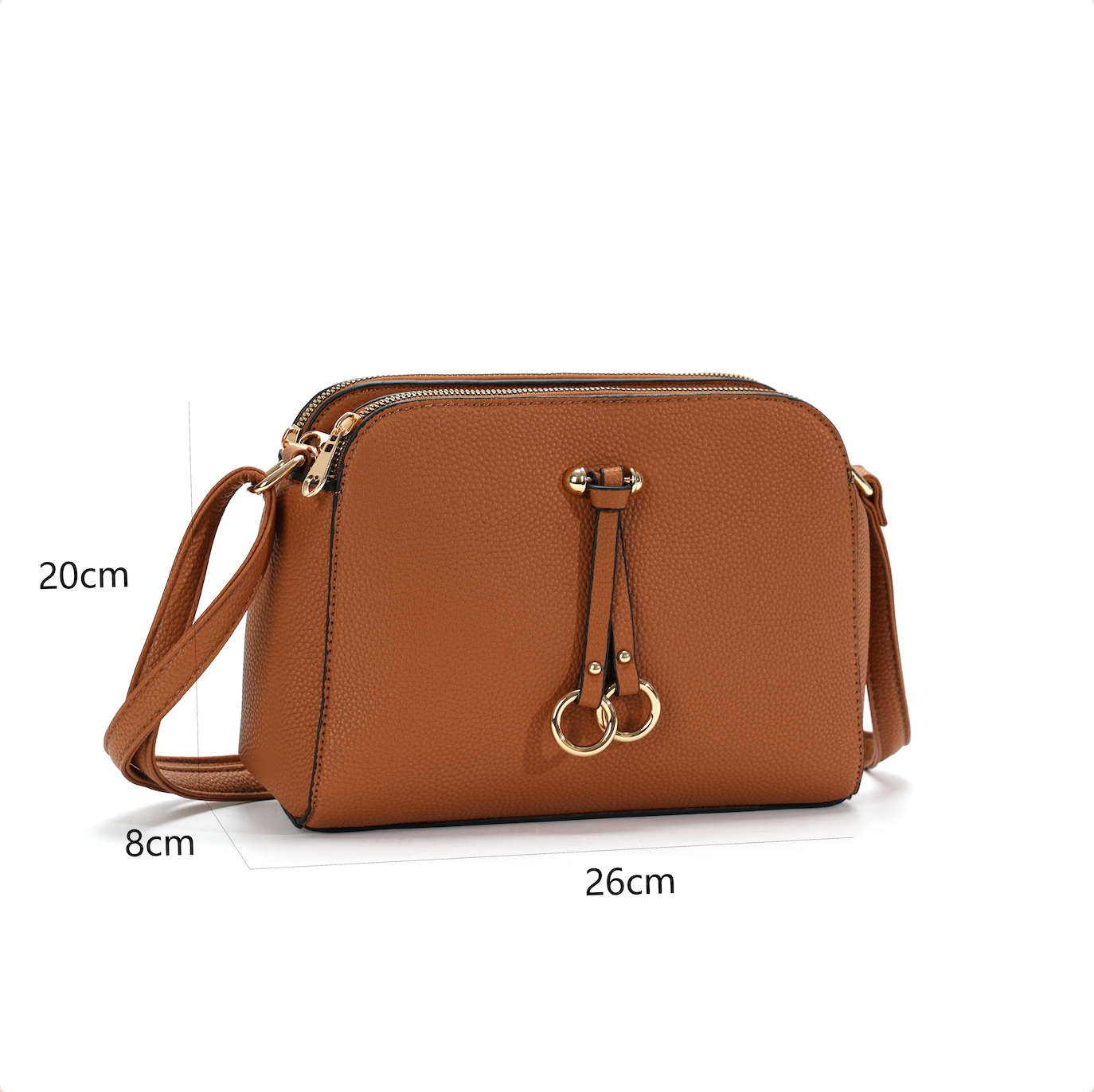 G1154 GESSY HANDBAG IN BROWN