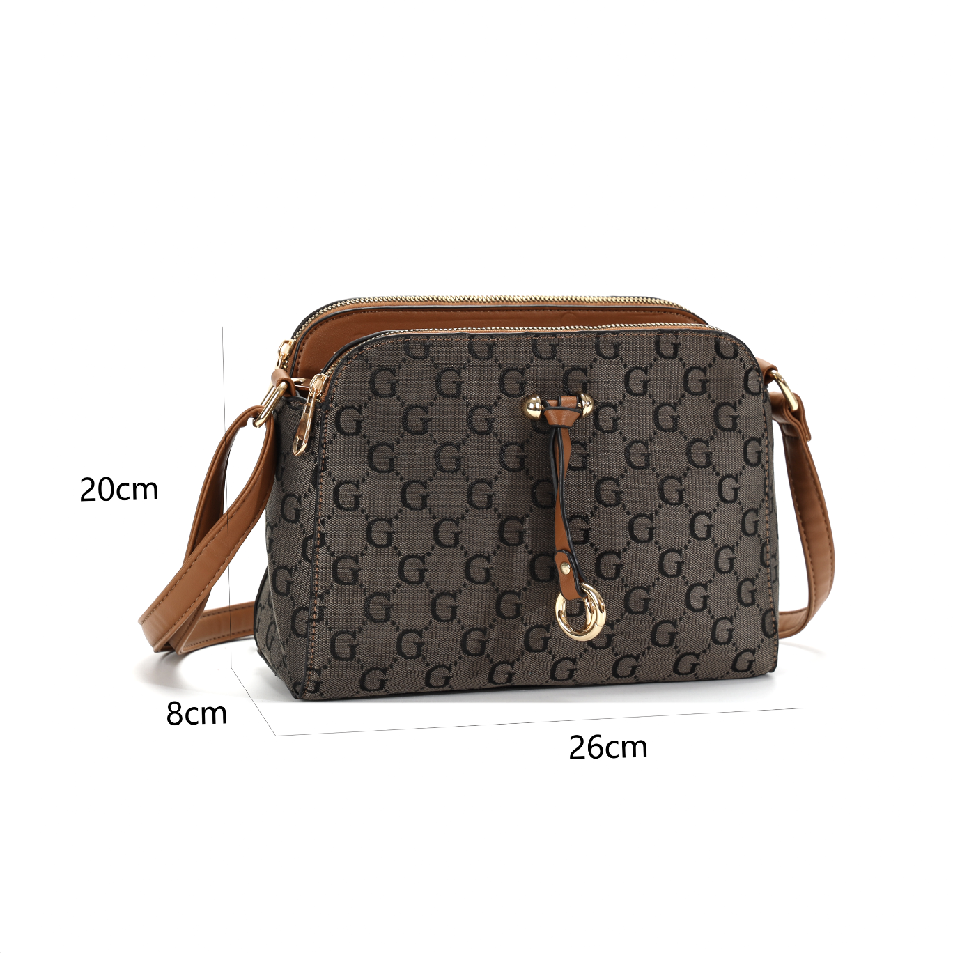 G1154G CROSS BODY BAG IN COFFEE