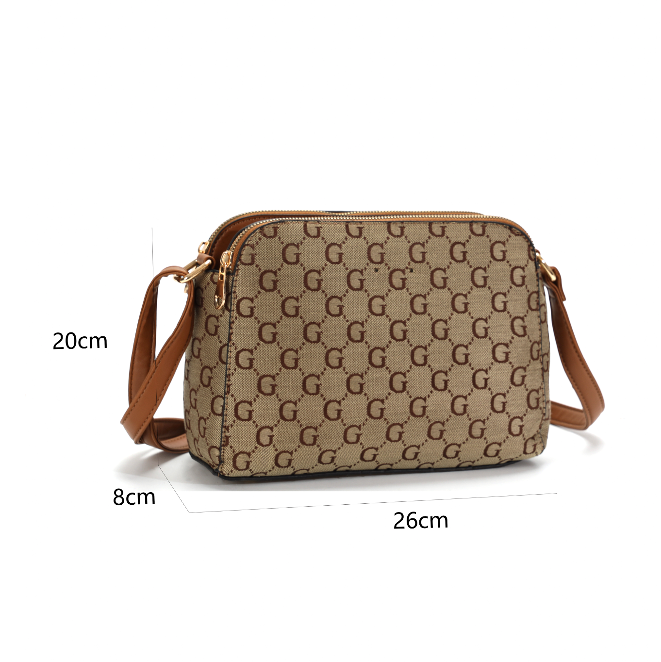 G1154G CROSS BODY BAG IN BROWN