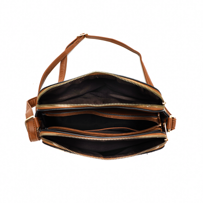 G1154G CROSS BODY BAG IN BROWN