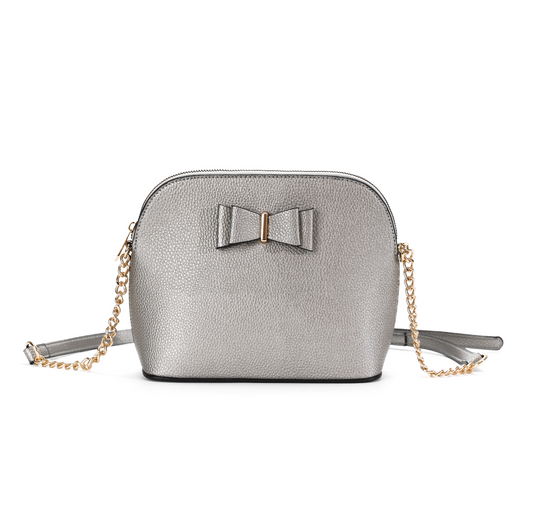 G1168 GESSY GROSS BODY BAG IN PEWTER