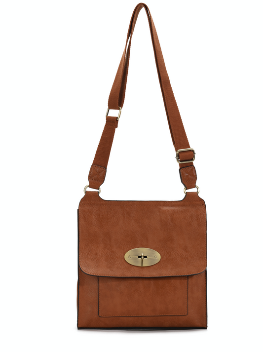 8715 GESSY CROSS BODY BAG IN BROWN