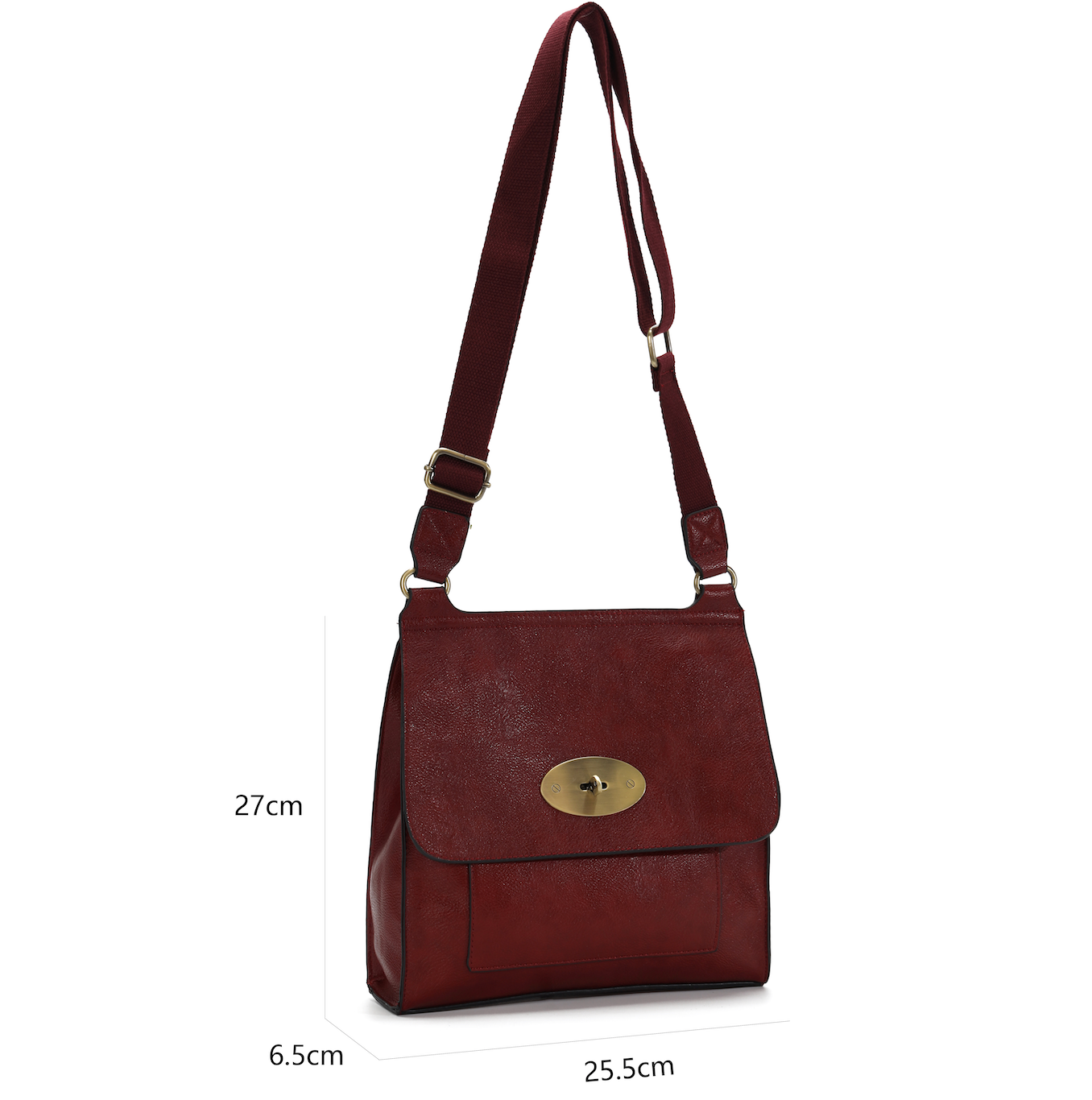 8715 GESSY CROSS BODY BAG IN WINE