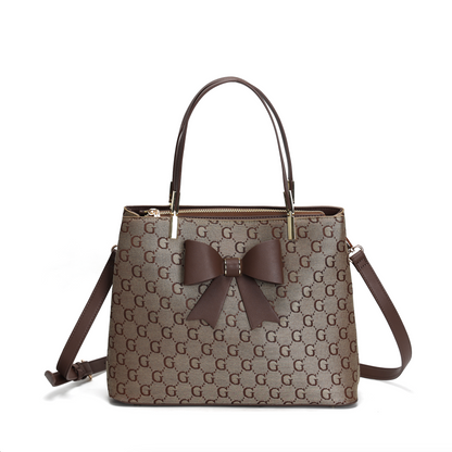 L4798G LYDC TOTE HANDBAG IN BROWN