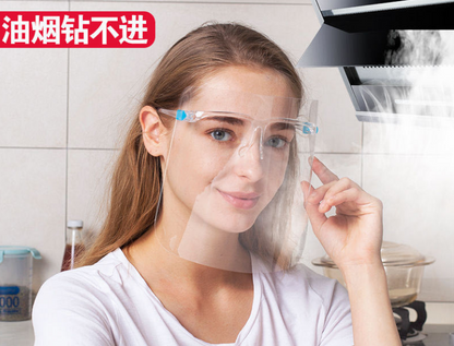 Anti-Fog Transparent Glass Visor