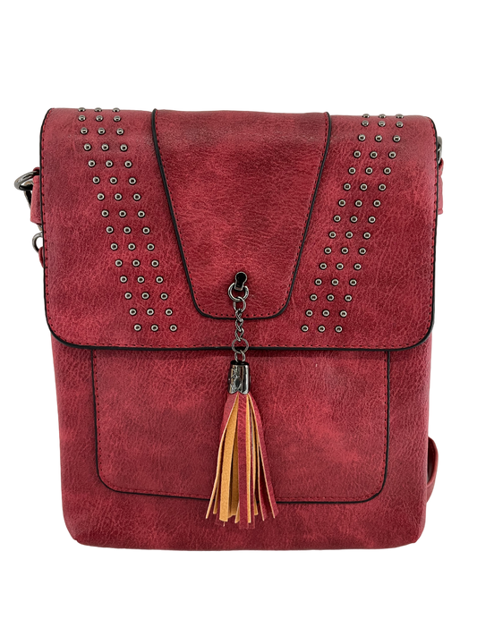 1358 GESSY HANDBAG IN RED