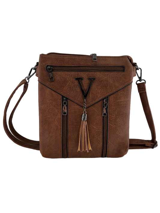 1352 GESSY HANDBAG IN COFFEE